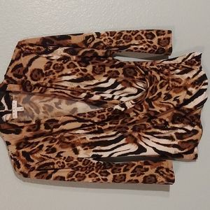 CHAUS New York Bloise? ANIMAL print, Size large